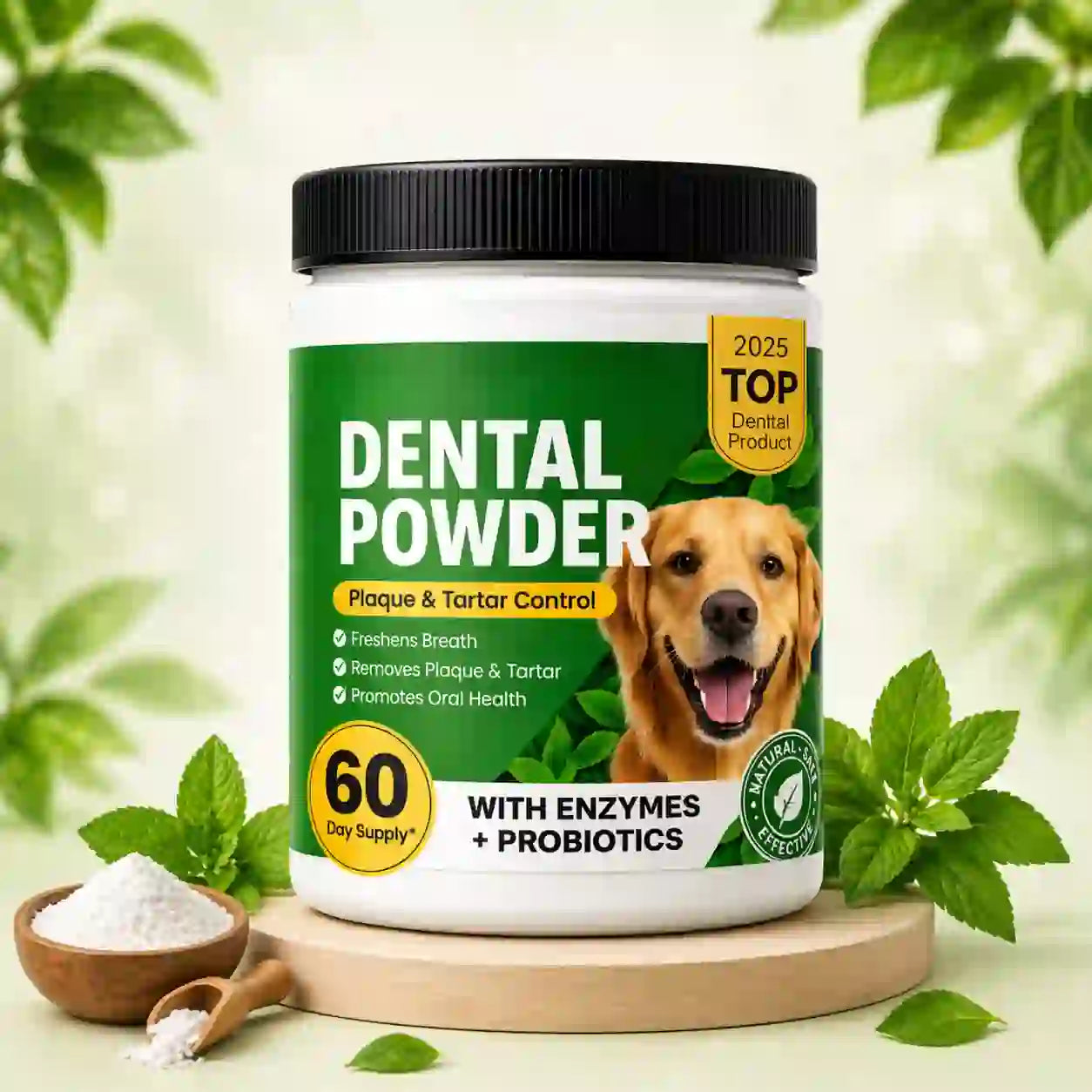 Polvo Dental para Perros con Enzimas y Probióticos